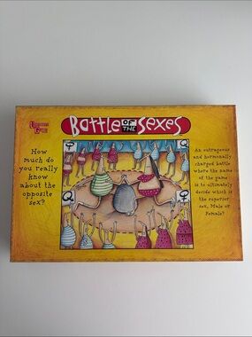 University Games Battle of the Sexes Board Game - Family Group Challenge Trivia